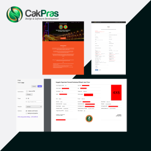Portfolio web system form pendaftaran