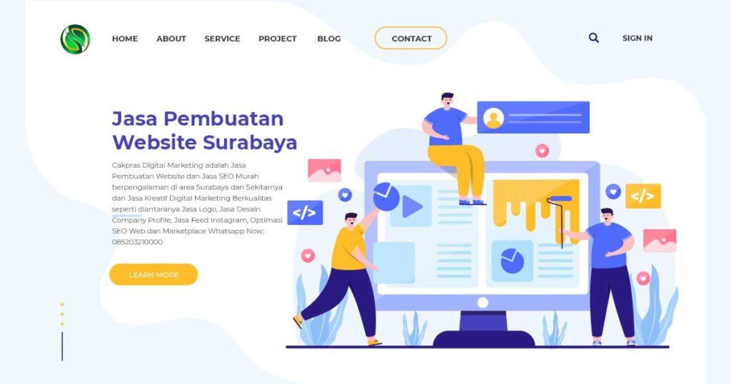 Jasa pembuatan website surabaya