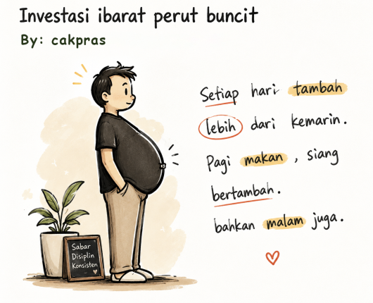Investasi ibarat perut buncit
