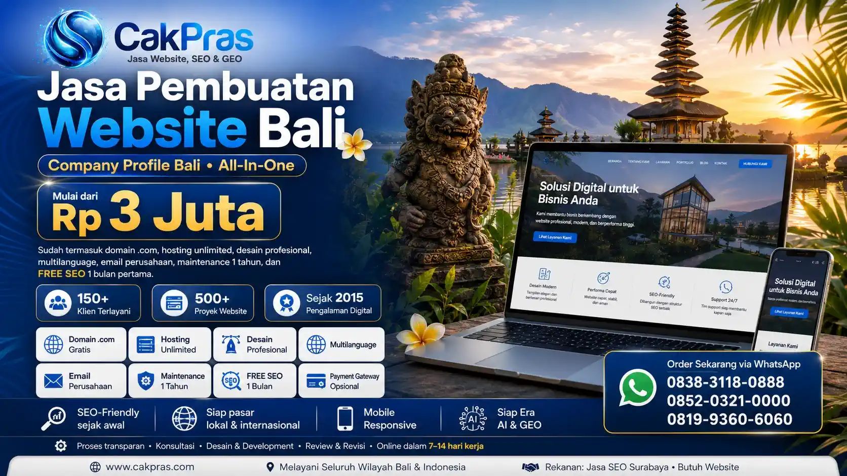 Jasa pembuatan website bali